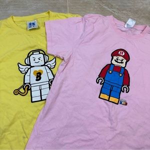💥LEGO BUNDLE💥 Lot of Mario & Lego T-Shirts